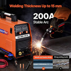 MIG welder machine with digital controls for welding thickness up to 15mm