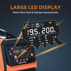 Welding Machine with spool and control panel