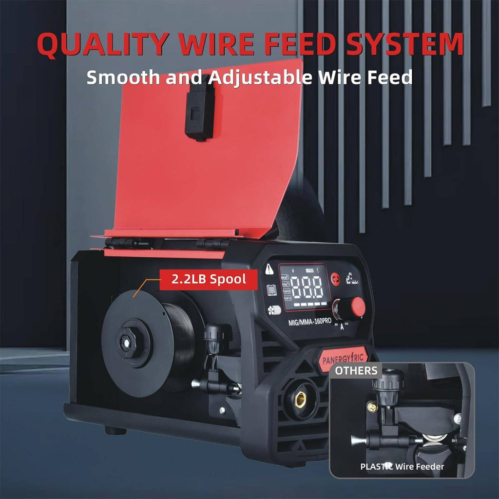 Welding machine with quality wire feed system for DIY projects