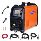 300A DiPulse MIG Welder with LCD display and accessories for industrial welding